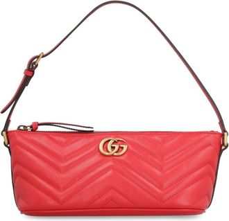 Gucci small GG Marmont shoulder bag - Red