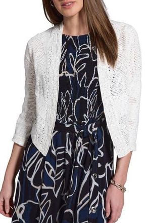 Nic+Zoe Subtle Sequin Cardigan in Classic Cream at Nordstrom Rack, Size Medium