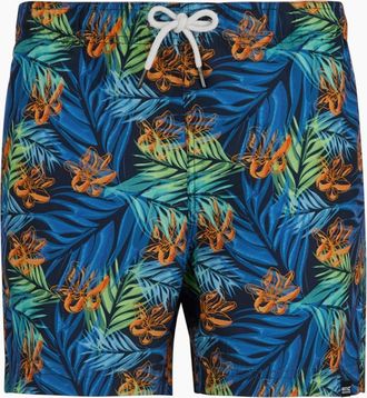Regatta Mens Regatta Mens Loras Tropical Leaves Swim Shorts - Navy - Size: 33/32/32