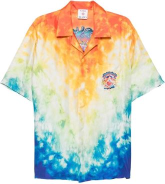 Casablanca Tie-dye Graphic-print Shirt
