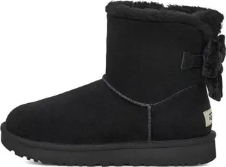 UGG (WMNS) UGG Mini Bailey Bow Crushed Velvet Boot Black 1138172-BLK