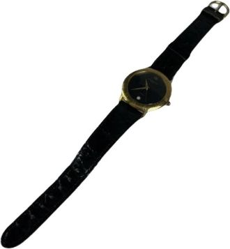 Balenciaga Pre-owned Vintage Quartz Watch - unisex - Vintage Horloges - Zwart - ONE Size - Leer - Vintage