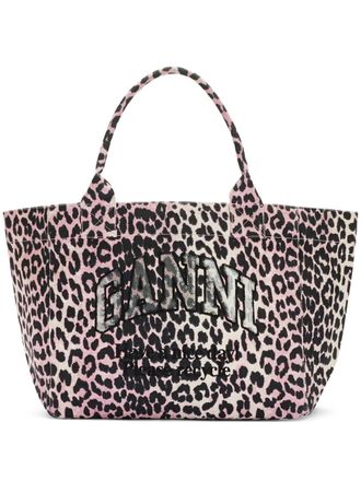 Ganni Borsa tote con stampa - Rosa