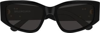 Balenciaga Bb 0475S Zonnebril - unisex - Zonnebrillen - Zwart - 56 MM - Accessoires