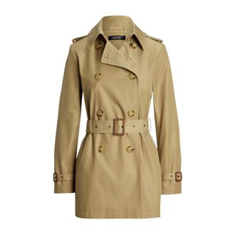 Ralph Lauren Trench Coats, female, Beige, Size: L DB BLT Tr30 Trench Coat
