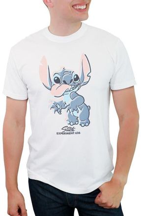 Lilo & Stitch Mens Lilo & Stitch Dot Art Stitch Graphic T-Shirt in White at Nordstrom, Size Xxx-Large
