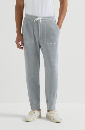 Brunello Cucinelli Cotton knit trousers in Grey at Nordstrom, Size Xxx-Large Eu