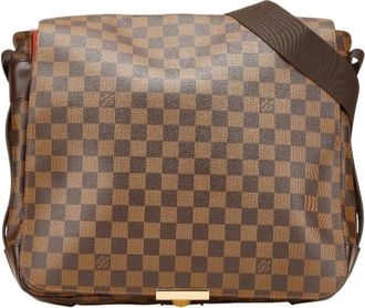 Louis Vuitton Pre-owned Cross Body Bags, male, Brown, Size: ONE SIZE Pre-owned Checkered Crossbody Bag