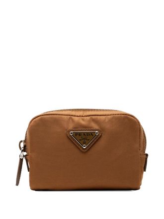 Prada 2013-2025 Micro Re-Nylon pouch - women - Nylon - One Size - Brown