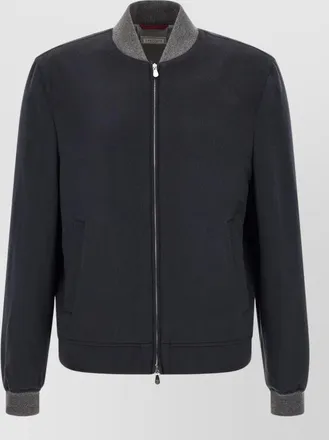 Brunello Cucinelli cashmere bomber jacket