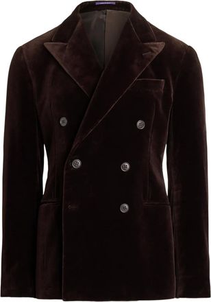 Ralph Lauren Purple Label Fluwelen blazer - Bruin