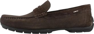 Geox Moner W 2Fit - Heren - Loafers - Bruin - 44 EU - Leer - Schoenen