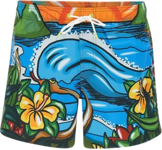 Sundek Costume da bagno con stampa - Blu