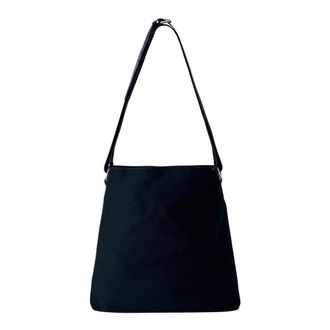 Dries Van Noten Canvas Schoudertas - Heren - Schoudertassen - Zwart - ONE Size - Katoen - Tassen