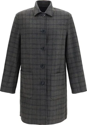 Etro Mens Soho Reversible Wool-Blend Coat Blu Scurissimo 2