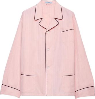 Prada Camicia con colletto bowling - Rosa