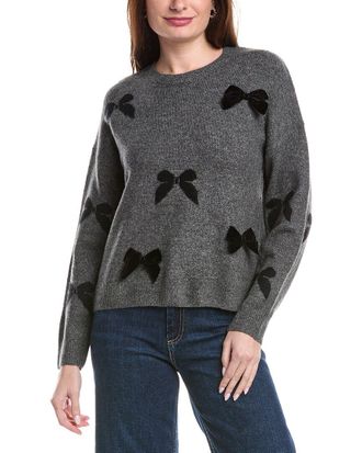 CeCe by Cynthia Steffe Bow Applique Sweater