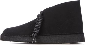 Clarks Desert Coal zwarte suede lifestyle-schoen voor heren - Heren - Veterlaarzen - Zwart - 42 1/2 EU - Schoenen