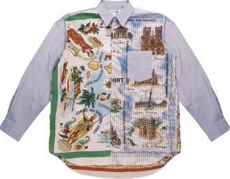 Comme Des Garçons Overhemden, Heren, Veelkleurig, M, Katoen, Shirt