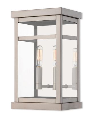 Livex Lighting Livex Hopewell 2 Light BN Outdoor Wall Lantern