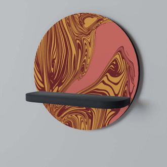 OEM Pensamientos Flotantes Estante Redondo Negro