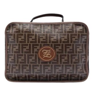Fendi Pre-owned Canvas Travel Bag - unisex - Fendi Vintage - Vintage Handbags - Brown - ONE SIZE - Pre-owned
