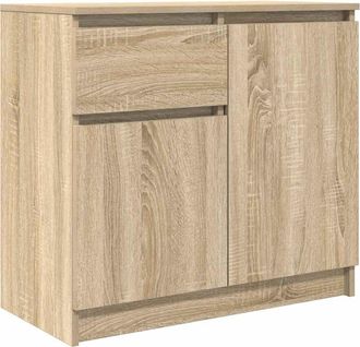 vidaXL Credenza Con Cassetto Rovere Sonoma 71x35x65 Cm In Truciolato Vidaxl