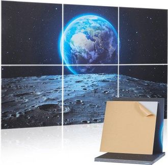 OEM Paneles Ac&uacute;sticos Art&iacute;sticos, 6 Uds, 600 X 600 X 10 Mm, Baldosas De Pared Insonorizadas, Absorbentes De Sonido Decorativos Autoadhesivos Para El Hogar