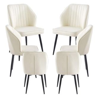 Regalos Miguel Regalos Miguel - Packs Sillas Comedor - Pack 6 Sillas Wenye - Blanco