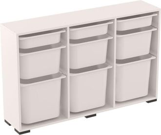 Asir Group LLC Armario De Almacenamiento Multiusos Cabinet Blanco