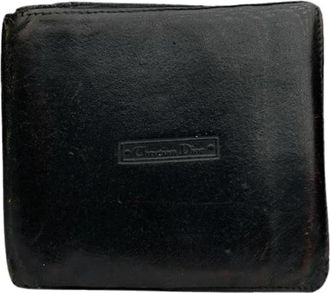 Dior Pre-owned Vintage Portemonnee - Dames - Vintage Accessoires - Zwart - ONE Size - Leer - Vintage