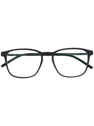 Mykita Tuktu rectangular frame glasses - unisex - Acetate/Metal - 50 - Black