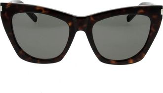 Saint Laurent Kate Zonnebril - unisex - Zonnebrillen - Bruin - ONE Size - Accessoires