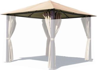 Quick-Star Ersatzdach F&uuml;r Pavillon Paris 3x3m Pavillondach Sand