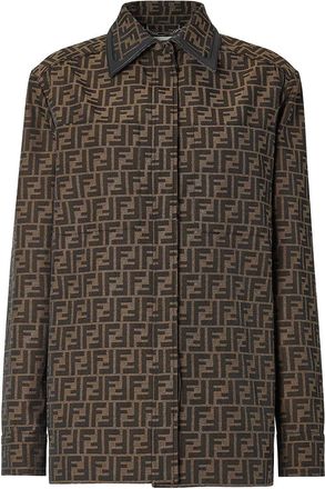 Fendi Ff Canvas Jacket-Donna