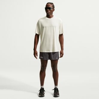 Nike Mens Dri-FIT 3 Brief-Lined Running Shorts in Brown | II2480-254