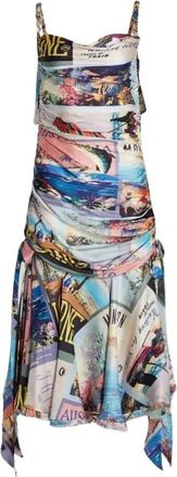 Zimmermann Kettingstrik Midi Jurk - Dames - Casual kleedjes - Veelkleurig - XS - Kleedjes