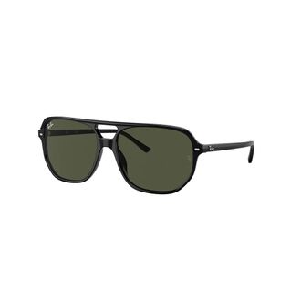 Ray-Ban Klassieke Zwarte Groene Zonnebril - unisex - Zonnebrillen - Zwart - 57 MM - Accessoires