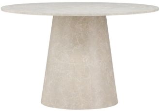 VE DESIGN Runder Esstisch Lanzo &oslash; 120 cm - Beige marmoriert