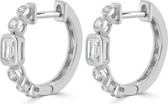 Sabrina Designs 14K 0.55 Ct. Tw. Diamond Huggie Earrings