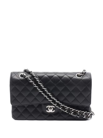 Chanel 2015-2016 Double Flap schoudertas met ketting - Zwart