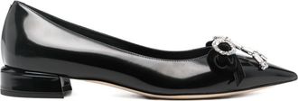 Jimmy Choo London Auria Leather Ballet Flats
