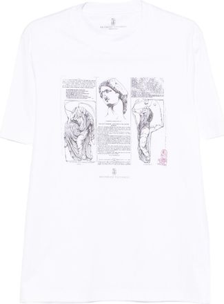 Brunello Cucinelli Printed Cotton T-Shirt-Uomo