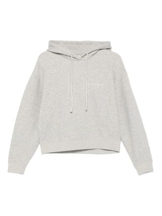 Marc O'Polo Hoodie met trekkoord - Grijs