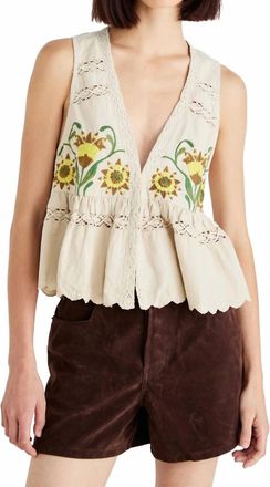 Free People Bali Vine Whispers Top In Oat