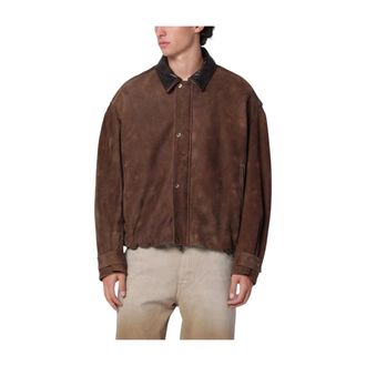 Salvatore Santoro Heren, Jassen, Bruin, Maat: XL Leer