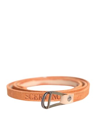 Scervino Street Women Metal Buckle Skinny Womens Belt (Pre-Owned)