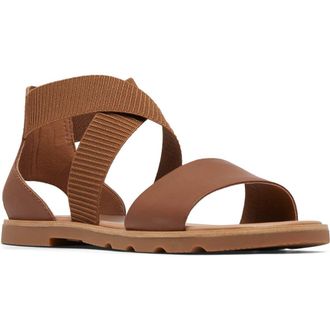 Sorel Ella III Sandal in Velvet Tan/Gum 2 at Nordstrom Rack, Size 8.5