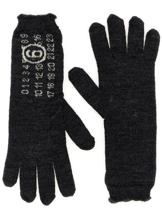 Maison Margiela numeric Signature Mm6 Gloves