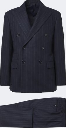 Ralph Lauren Purple Label Traje de lana y cachemir a rayas